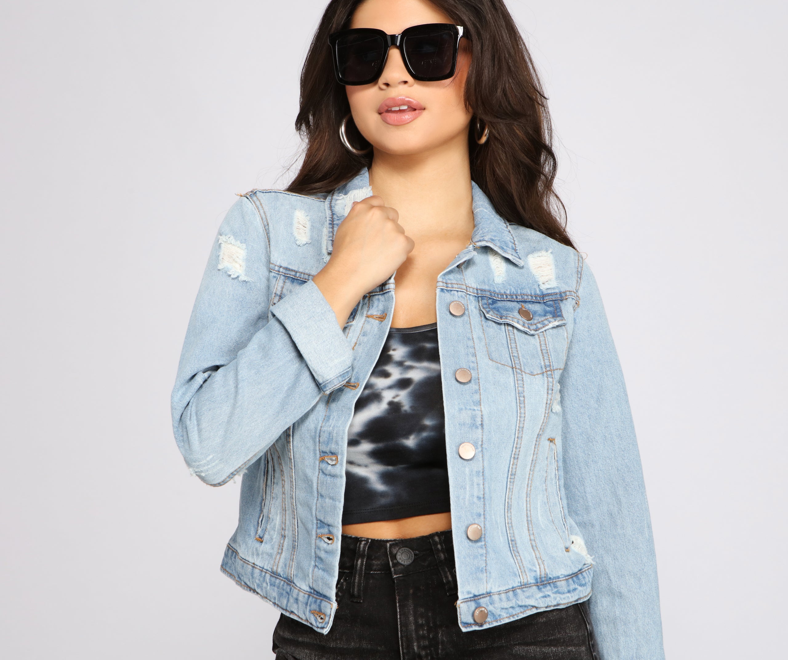 Everyday Chic Basic Denim Jacket - Image 4