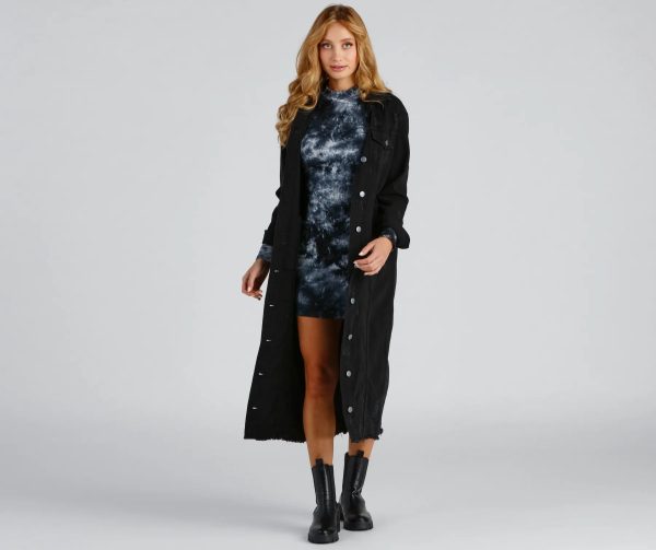 Effortless And Edgy Vibes Denim Jacket