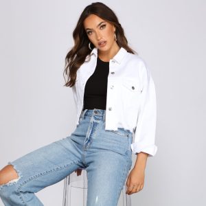 Casual Staple Destructed Denim Jacket