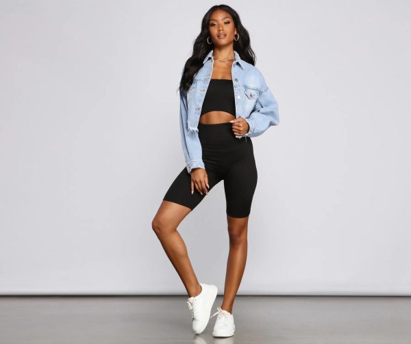 Diva Glam Destructed Denim Jacket - Image 3