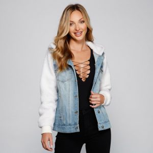 Cozy Casual Vibe Sherpa Denim Jacket