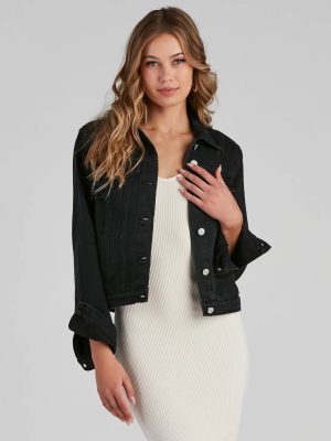 Road Trip Distressed Denim Jacket