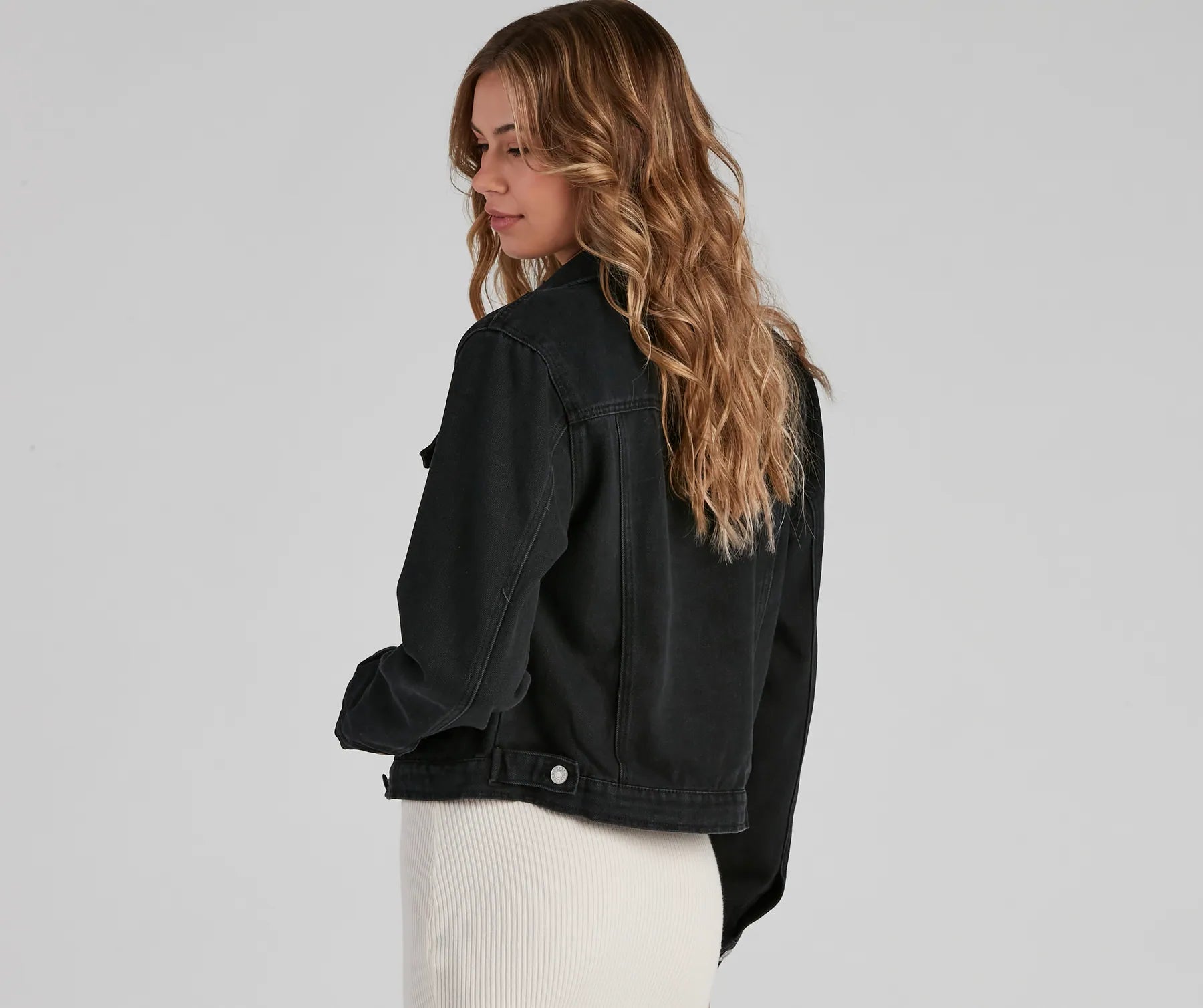 Road Trip Distressed Denim Jacket - Image 2