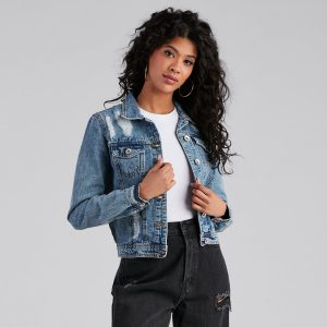 Ready To Roll Destructed Denim Jacket