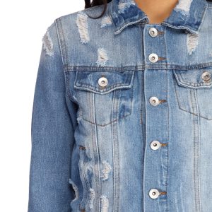All Sass Destructed Jean Jacket