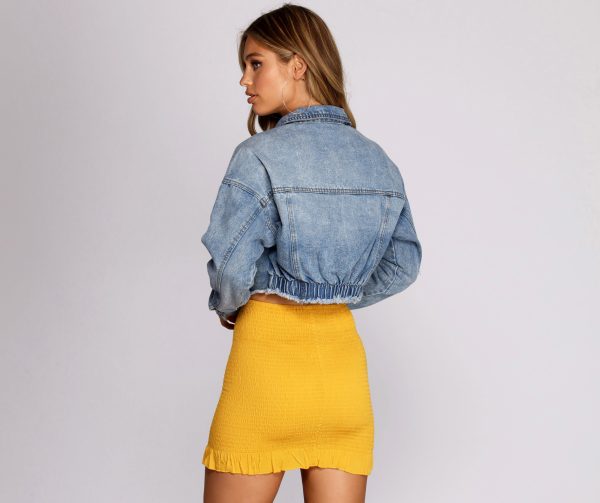 Cropped Denim Dreams Jacket - Image 2