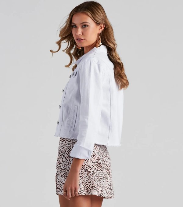 Spring Refresh Cropped Denim Jacket - Image 3