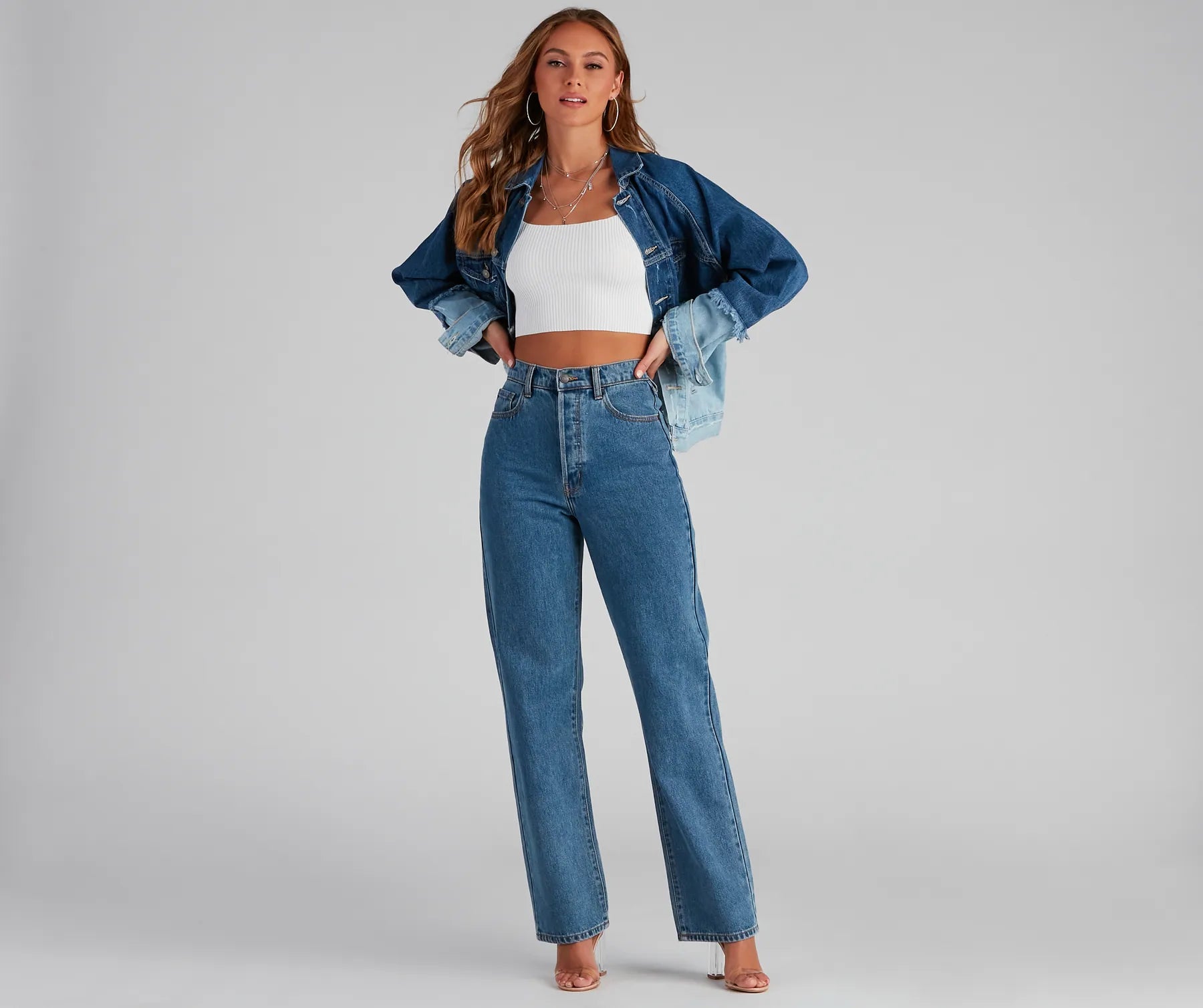 Effortless Trendsetter Denim Jacket - Image 2