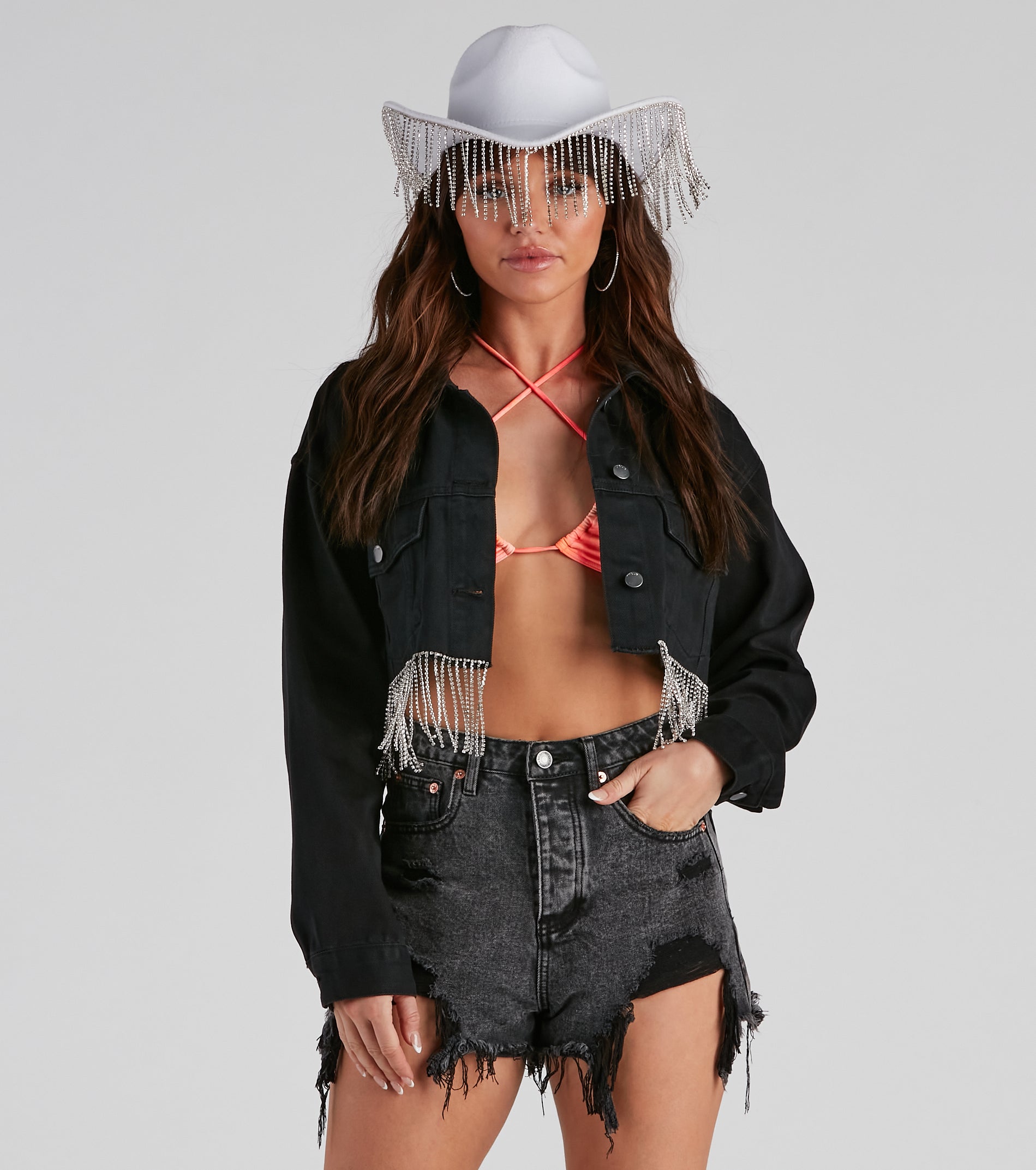 Rhine And True Denim Crop Jacket - Image 3