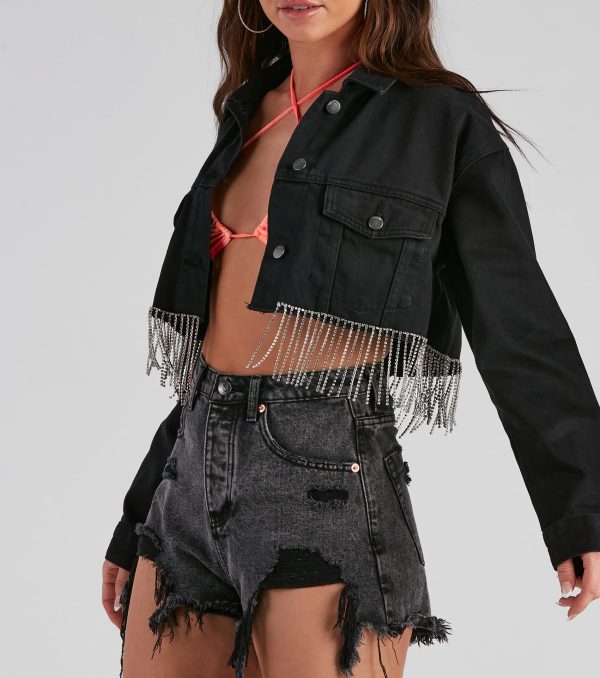 Rhine And True Denim Crop Jacket - Image 4