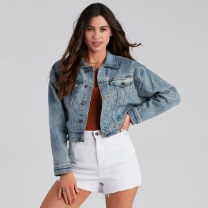 Back To Basics Cropped Denim Jacket
