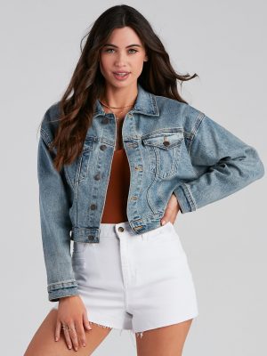 Back To Basics Cropped Denim Jacket