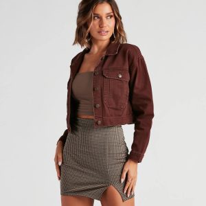 Here To Help Trucker Denim Jacket
