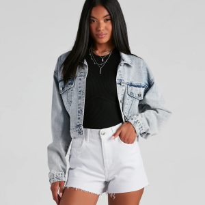 Pit Stop Acid Wash Denim Jacket