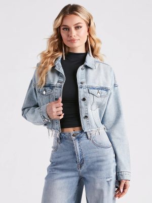 Feelin' Fresh Cropped Denim Jacket
