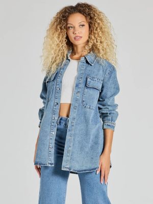 Casual Fave Button-Down Denim Shacket