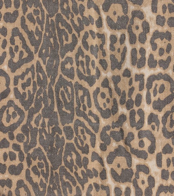 Level Up Leopard Print Denim Trucker Jacket - Image 4