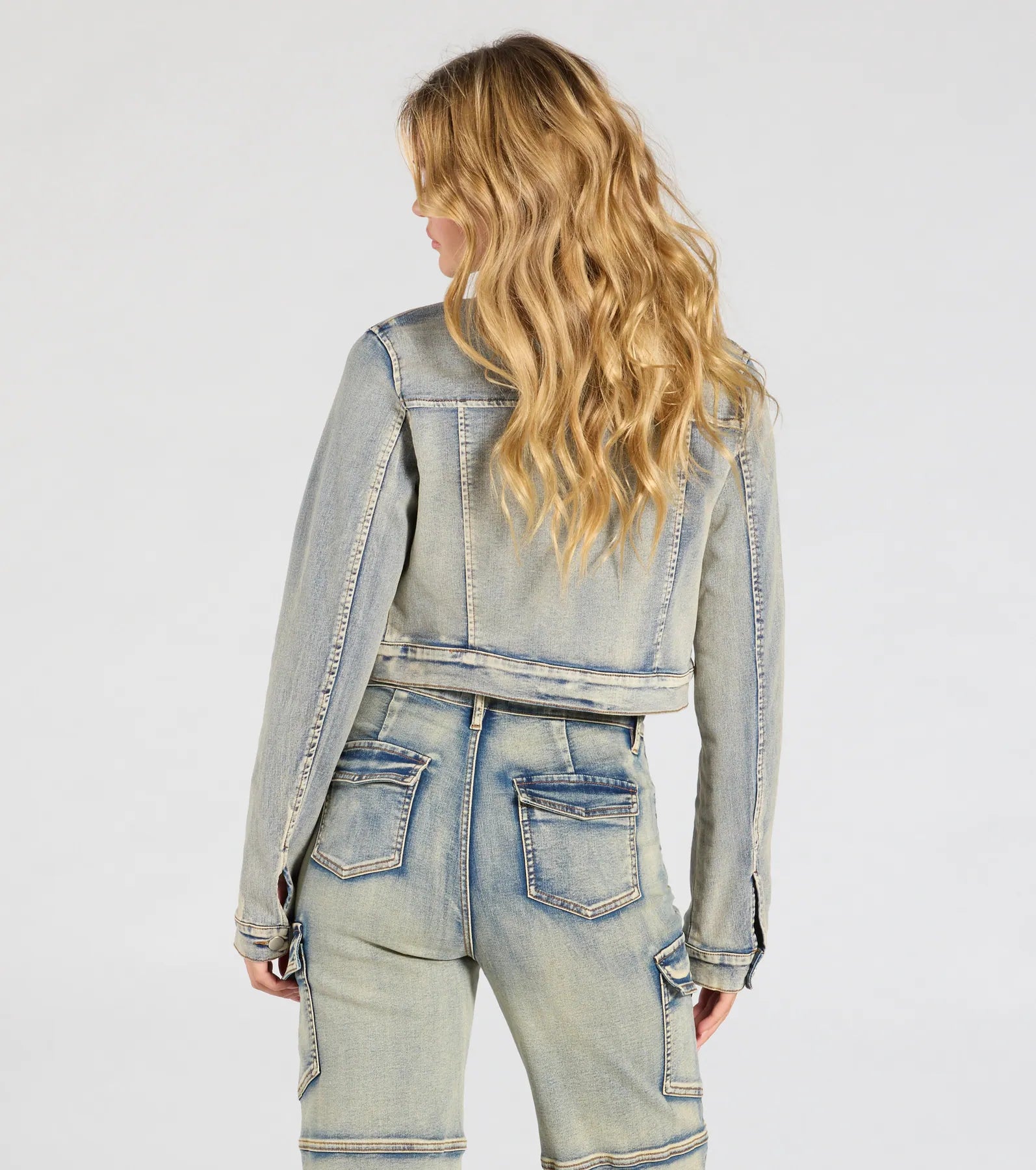 Trendy Arrival Denim Moto Jacket - Image 2