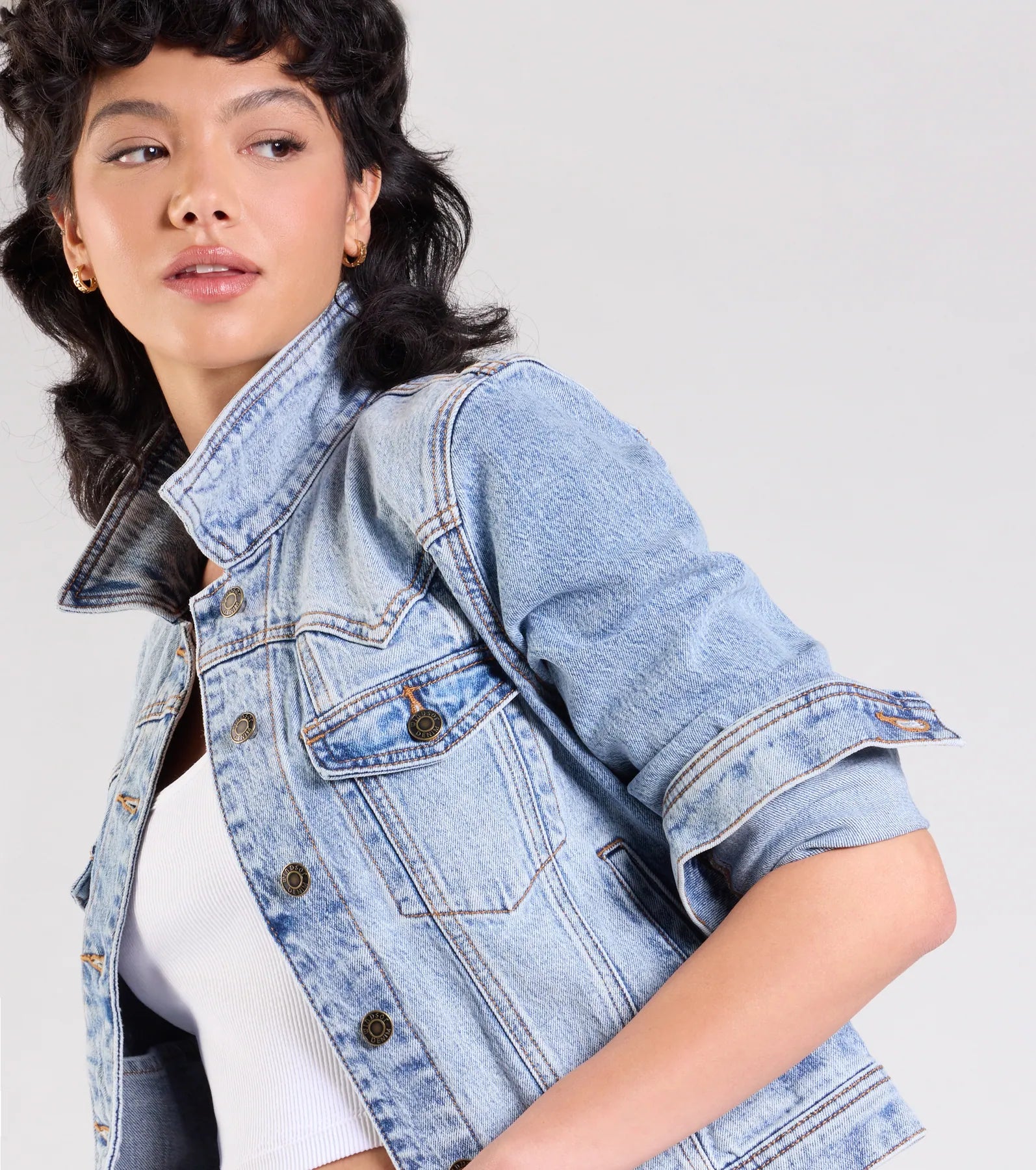 Country Flair Western Denim Jacket - Image 4