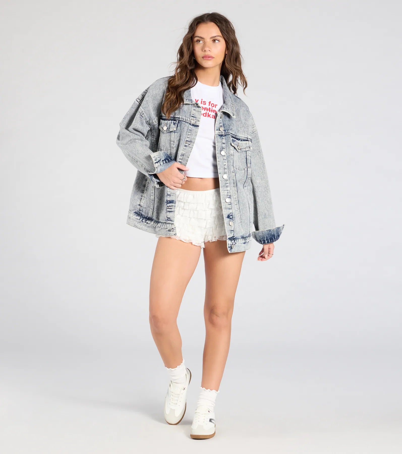 Easy Like Oversized Denim Jacket - Image 3