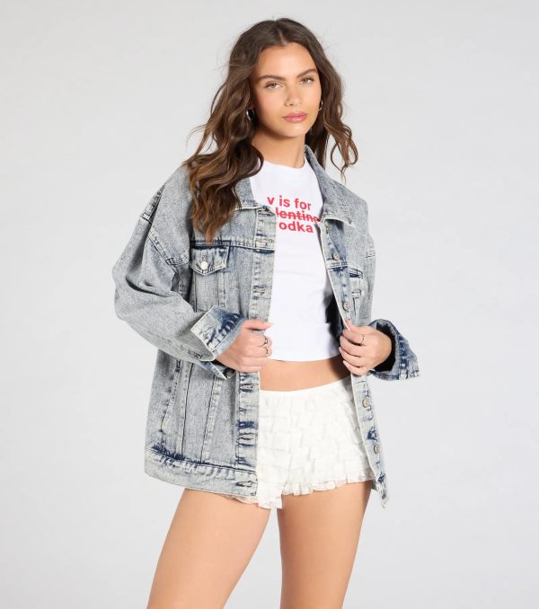 Easy Like Oversized Denim Jacket - Image 4