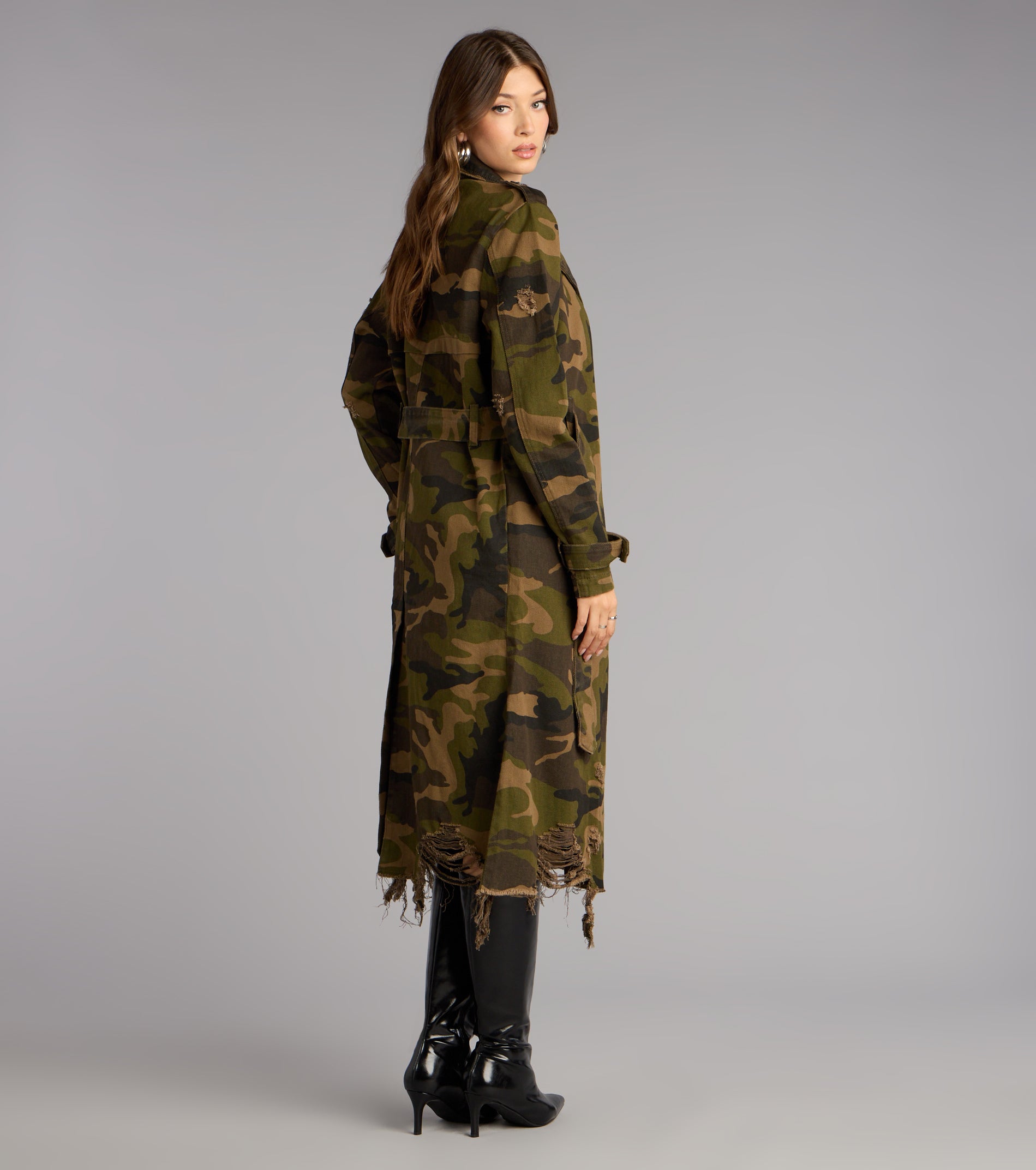 Street Command Camouflage Trench Coat - Image 2