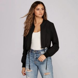 Bettah Brushed Rayon Bomber Jacket