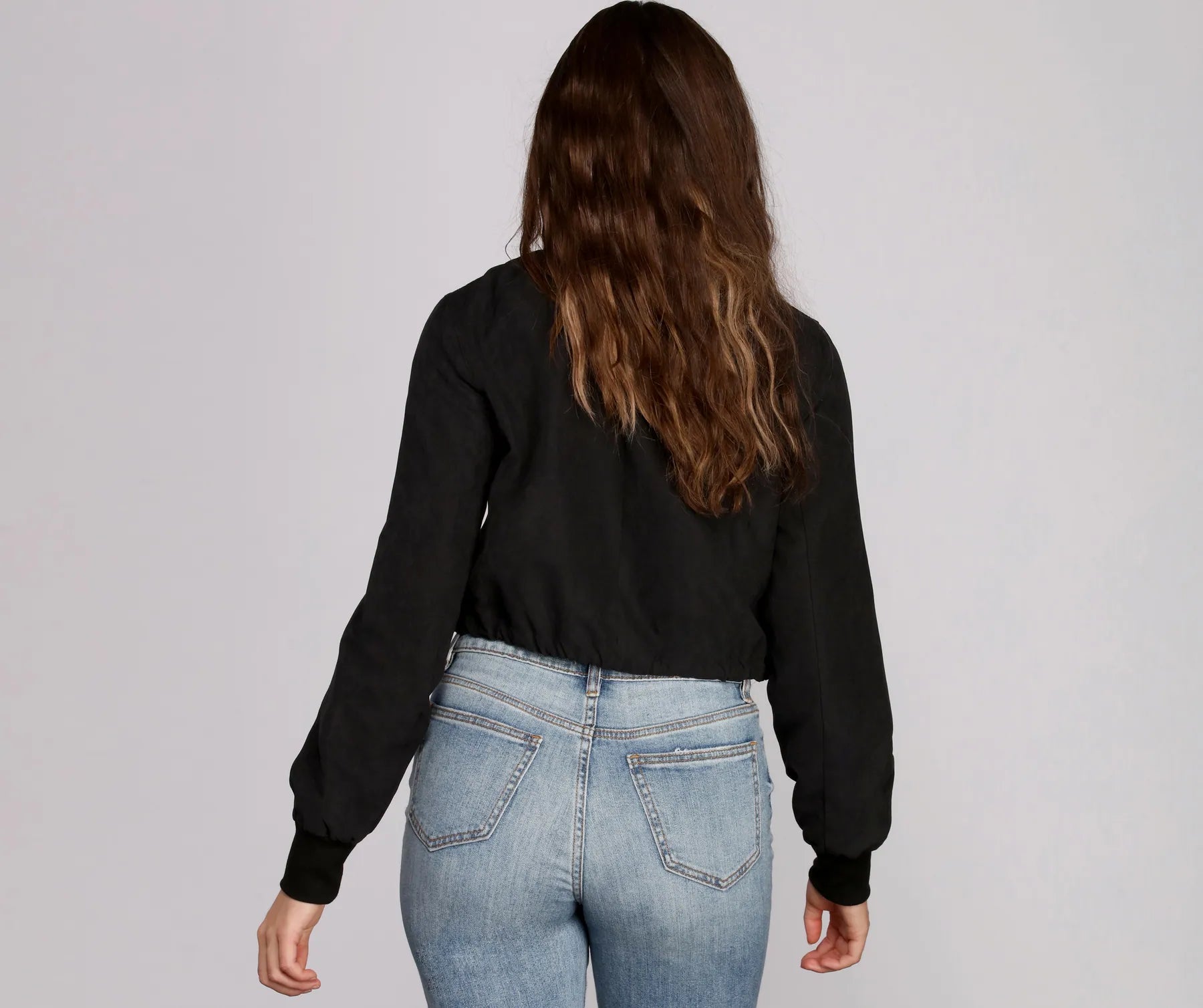 Bettah Brushed Rayon Bomber Jacket - Image 4