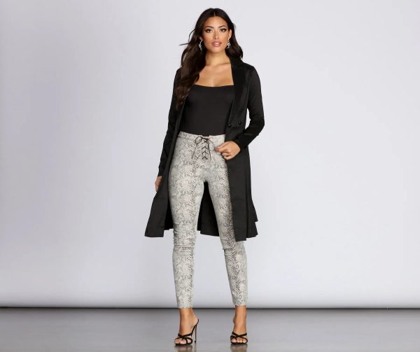 Taffeta Trench Coat Dress - Image 3