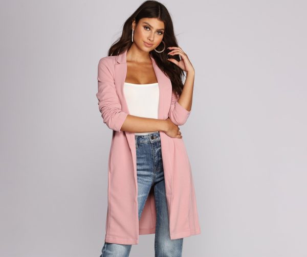 Boss Babe Crepe Longline Blazer - Image 10