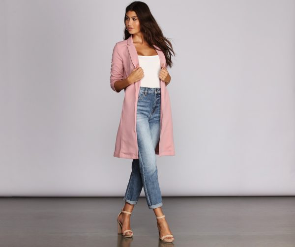 Boss Babe Crepe Longline Blazer - Image 11