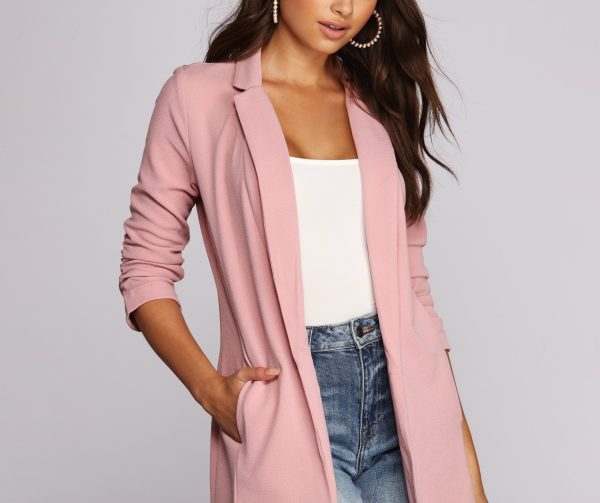 Boss Babe Crepe Longline Blazer - Image 13