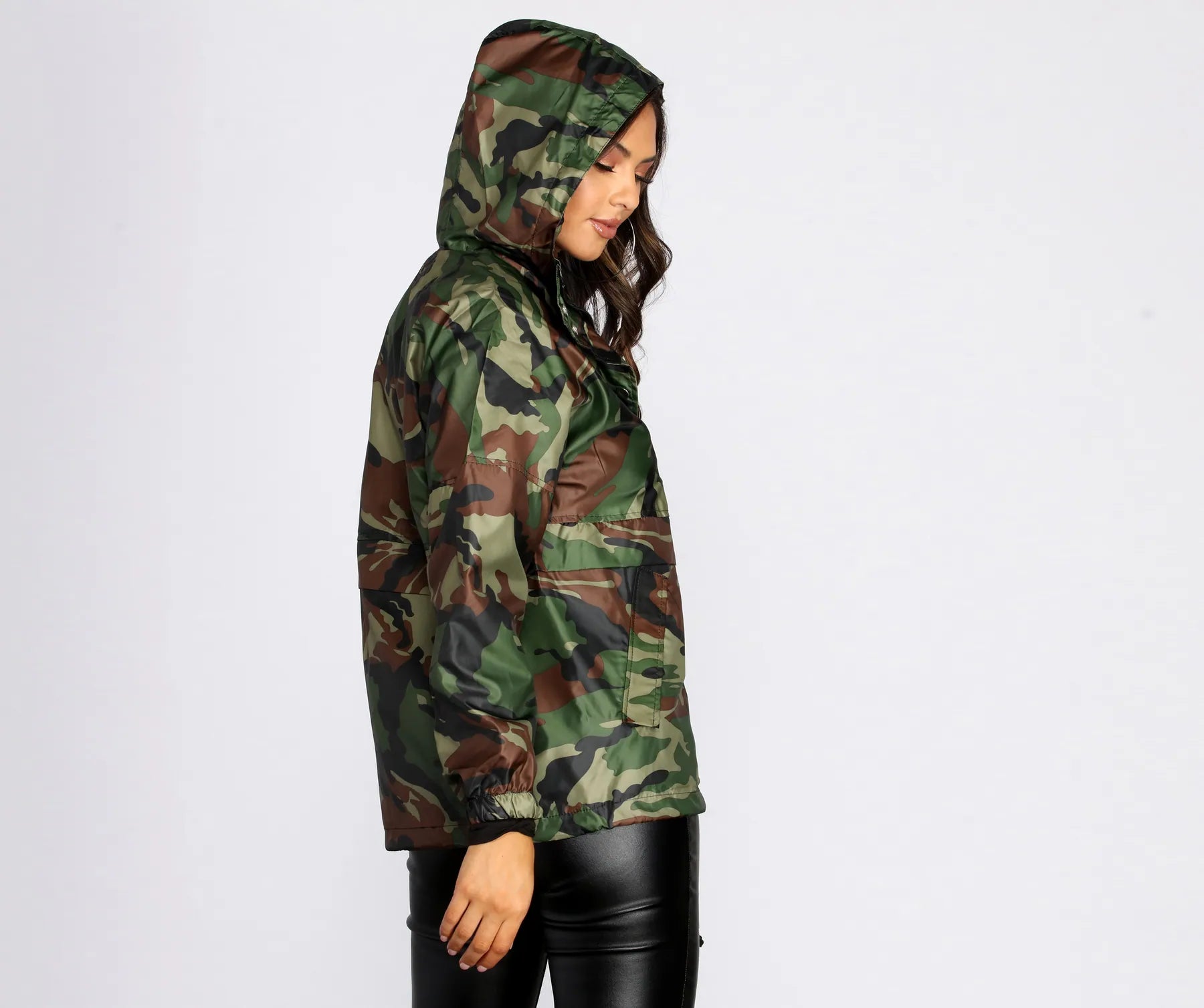 In Plain Sight Nylon Longline Jacket - Image 2