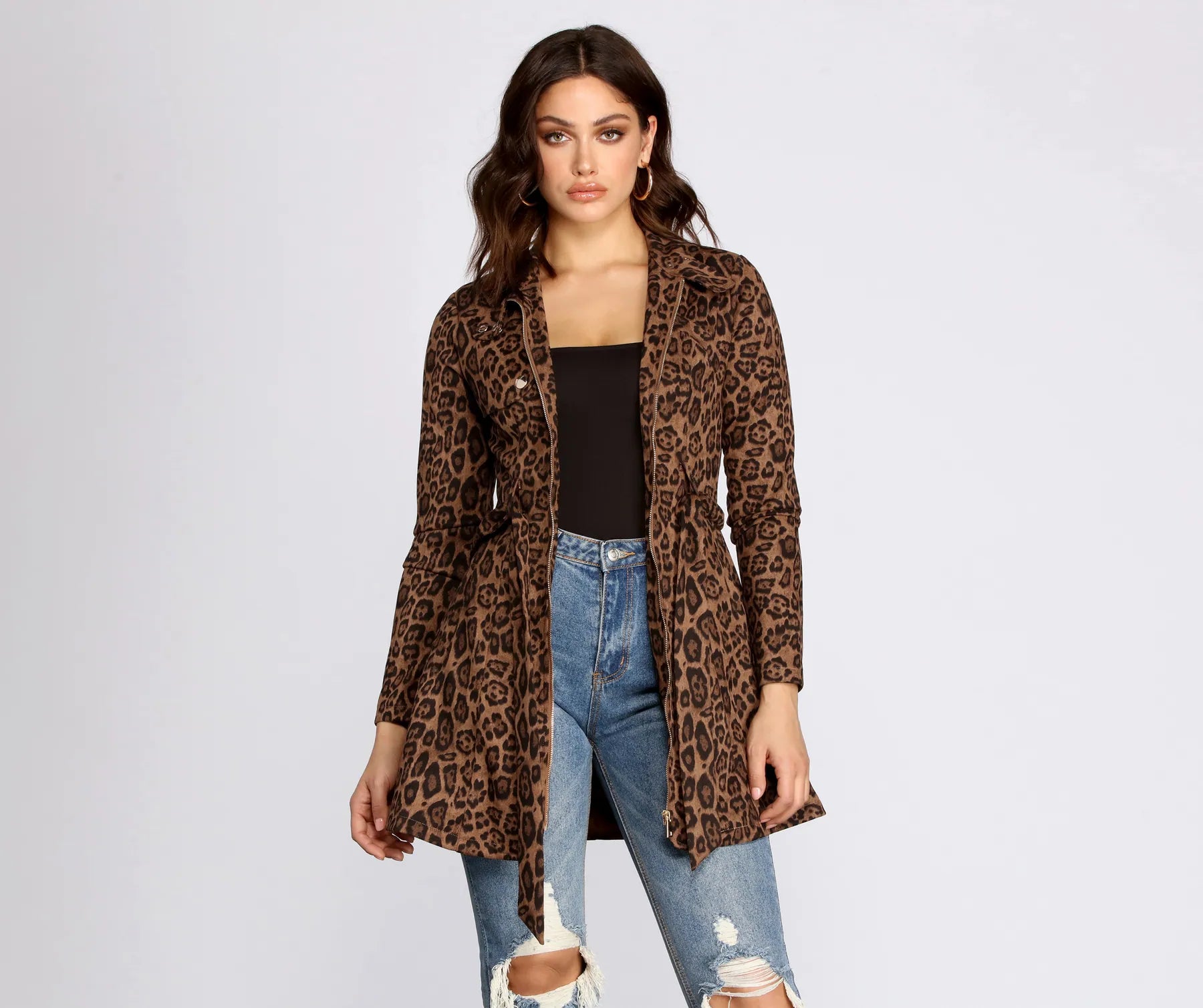 City Chic Babe Trench Dress - Image 6