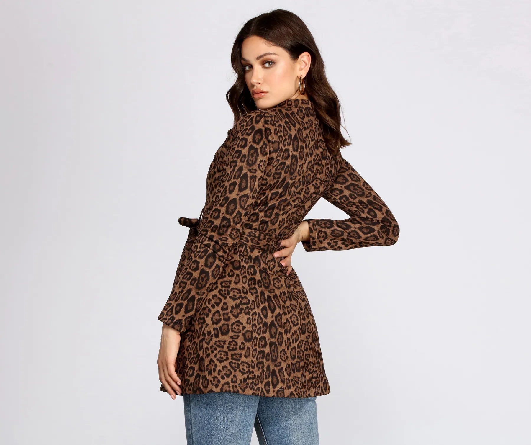 City Chic Babe Trench Dress - Image 7