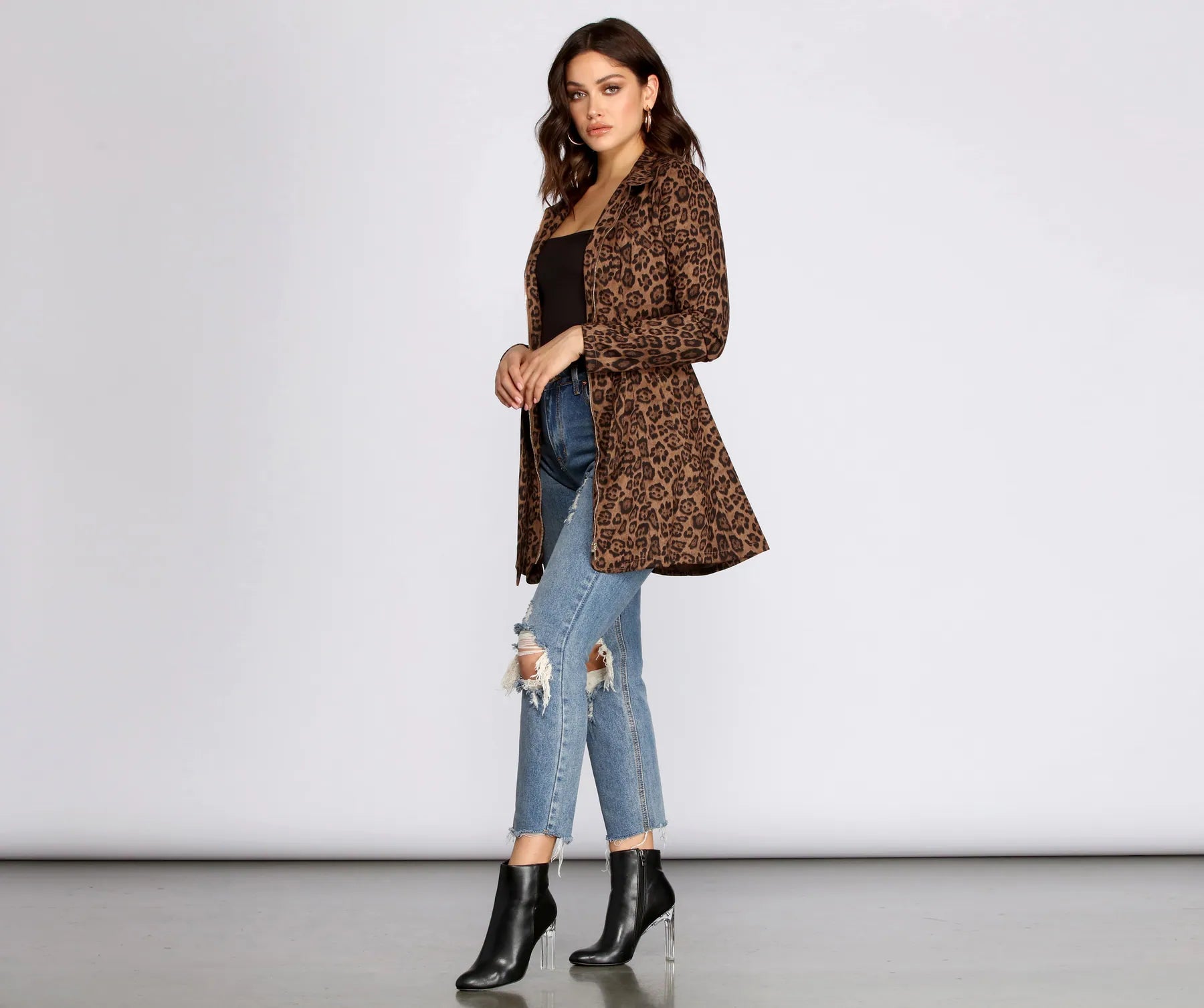 City Chic Babe Trench Dress - Image 8