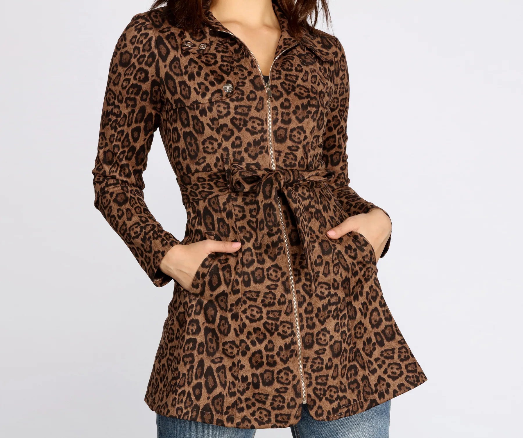 City Chic Babe Trench Dress - Image 9