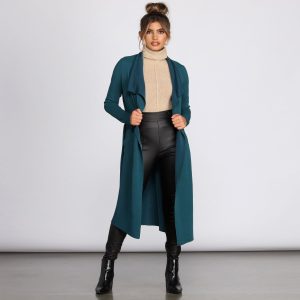 You Better Work Trench Coat