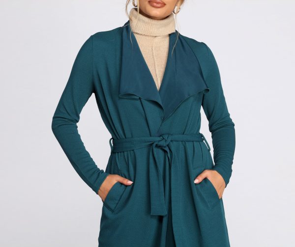 You Better Work Trench Coat - Image 4