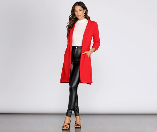 Boss Babe Crepe Longline Blazer - Image 18