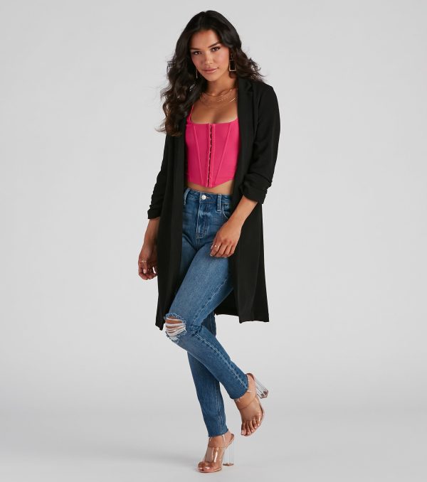 Boss Babe Crepe Longline Blazer - Image 5