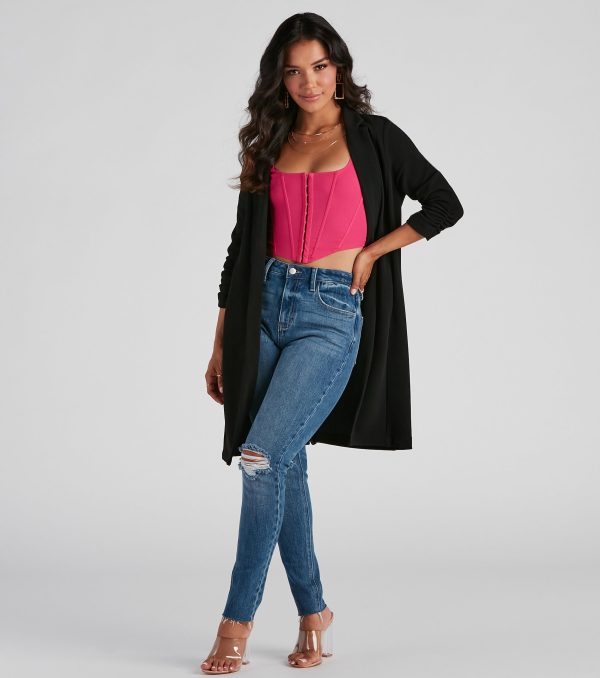 Boss Babe Crepe Longline Blazer - Image 8