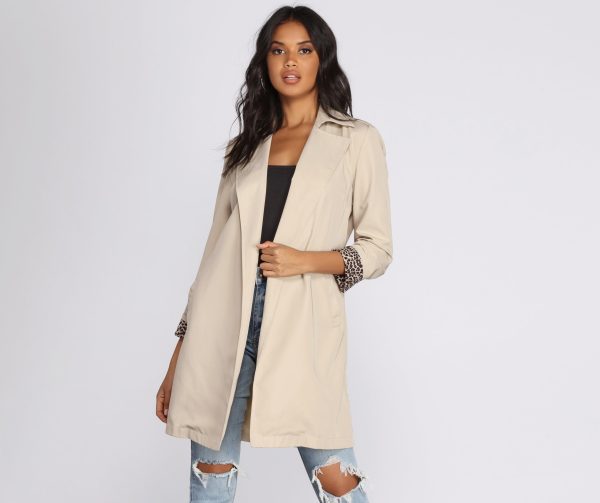Touch Of Leopard Over-sized Blazer - Image 2