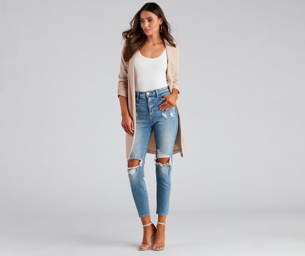 Boss Babe Crepe Longline Blazer - Image 3