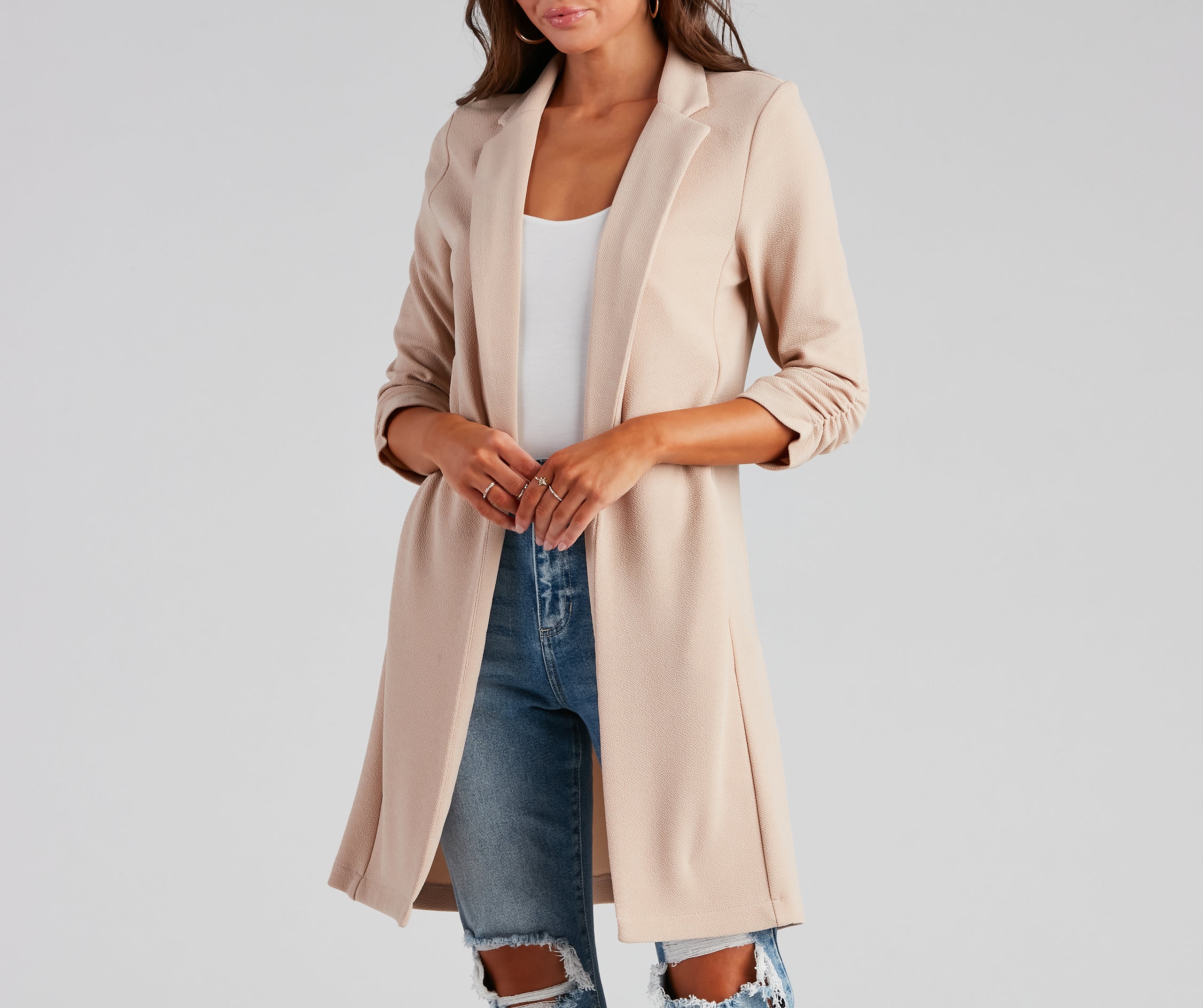 Boss Babe Crepe Longline Blazer - Image 4