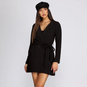 Boss Babe Belted Trench