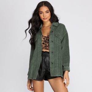 Over-Sized Boyfriend Corduroy Jacket