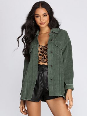 Over-Sized Boyfriend Corduroy Jacket