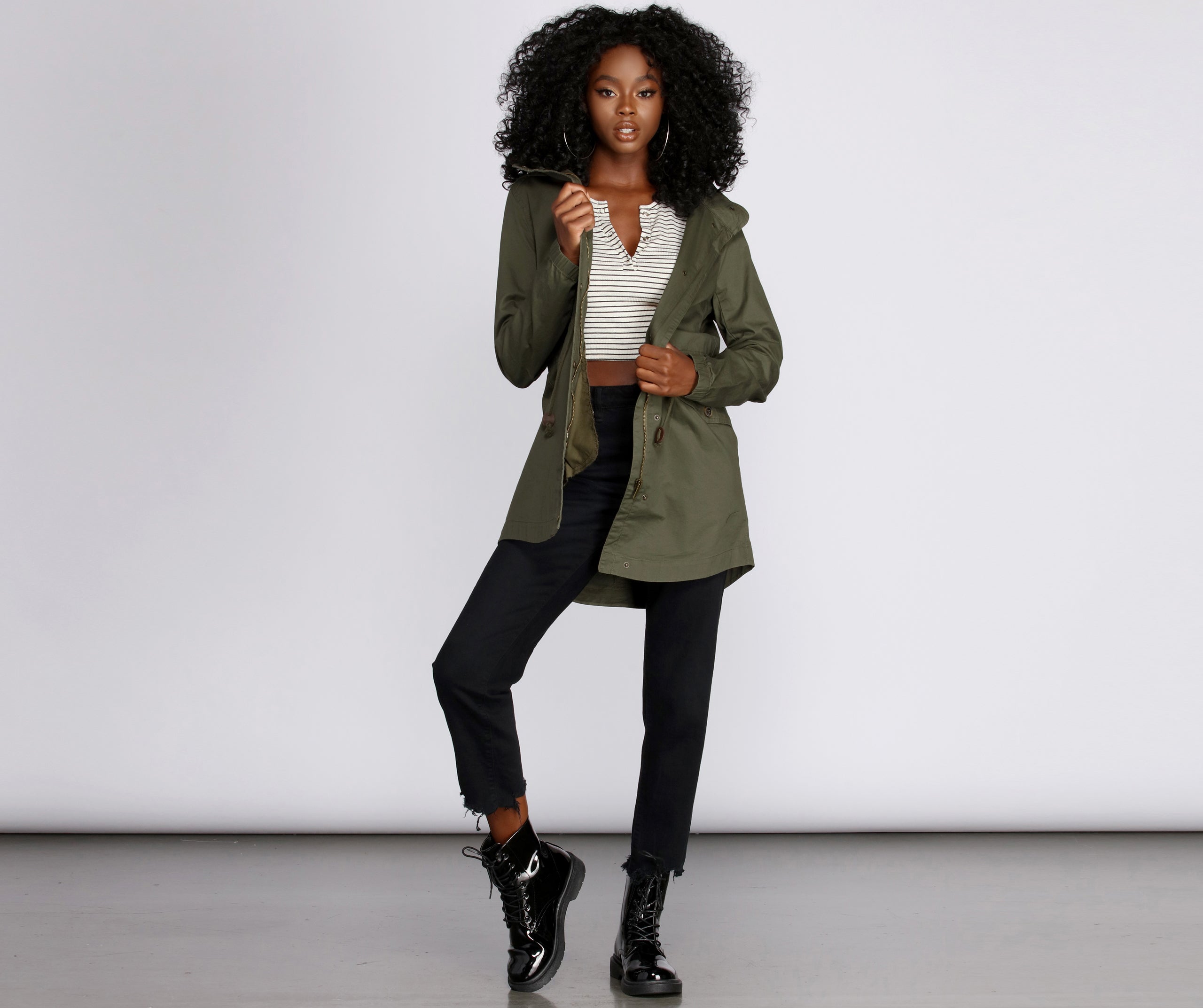 Fall In Line Longline Anorak - Image 8