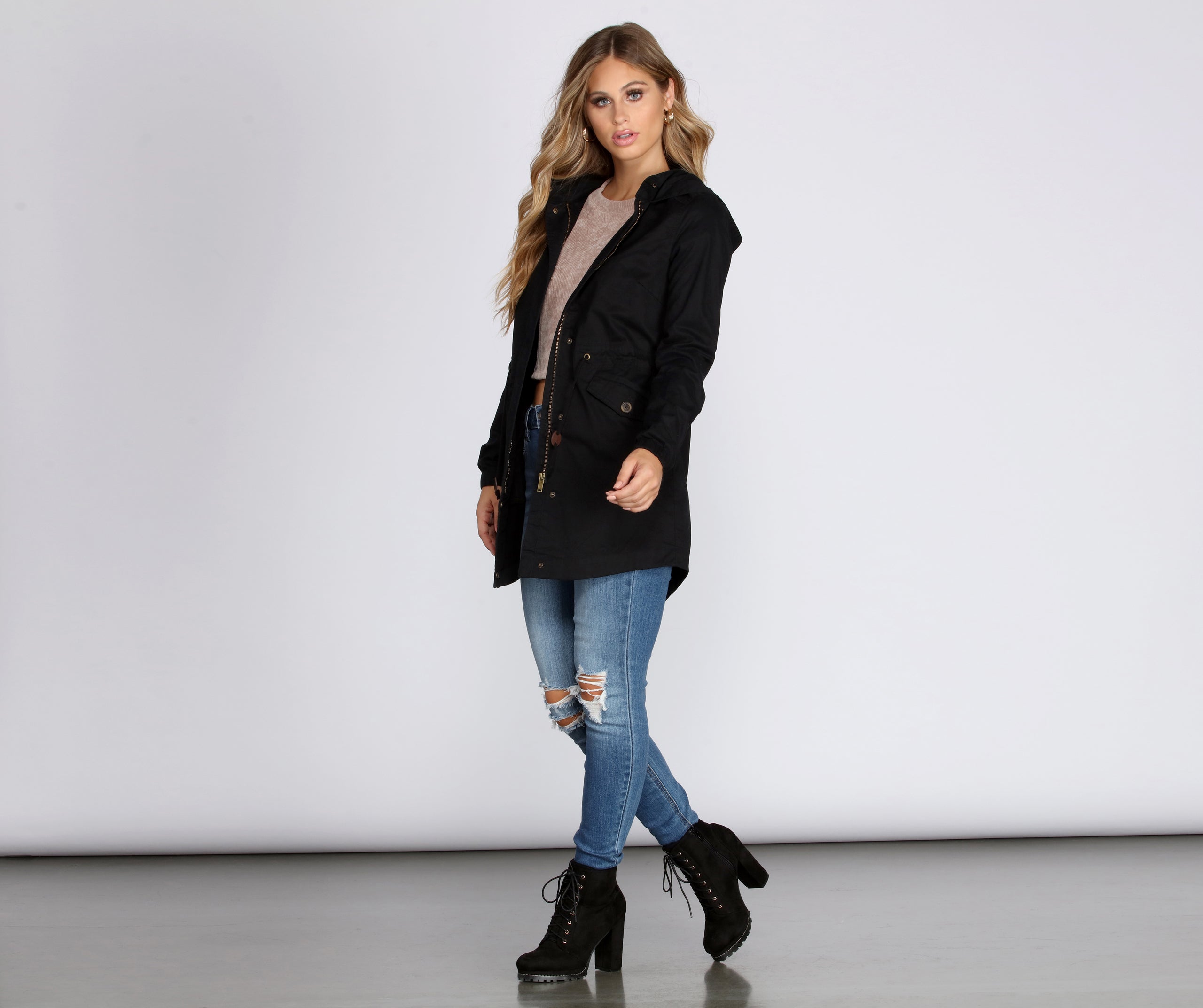 Fall In Line Longline Anorak - Image 4